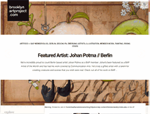Tablet Screenshot of blog.brooklynartproject.com